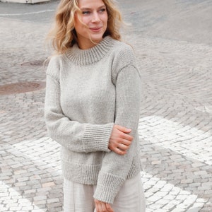 Alpaca & Highland Wool Jumper Sweater Knitting Kit: Stone Fences