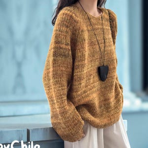 Soft Wool Sweater: Relaxed Fit Knitwear - Autumn Outfit